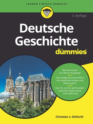 cover image of Deutsche Geschichte f&uuml;r Dummies